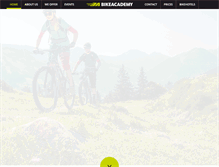 Tablet Screenshot of bikeacademy.com