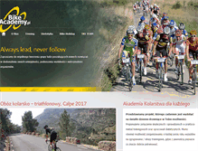 Tablet Screenshot of bikeacademy.pl